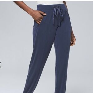 WHBM Super Soft The Jogger Pants Medium Blue